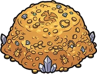 Poufs and ottomans, a sticker from the The Dragon's Hoard world