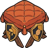 Poufs and ottomans, a sticker from the The Dragon's Hoard world