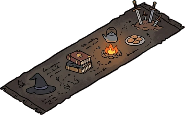 Rugs, a sticker from the The Dragon's Hoard world