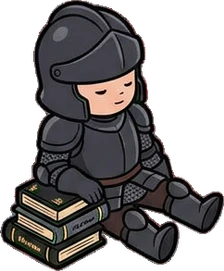 People sitting, a sticker from the The Dragon's Hoard world