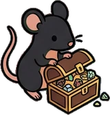 Cats and small animals, a sticker from the The Dragon's Hoard world