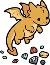 Cats and small animals, a sticker from the The Dragon's Hoard world
