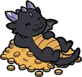 Cats and small animals, a sticker from the The Dragon's Hoard world