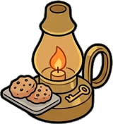 Candles and small lights, a sticker from the The Dragon's Hoard world