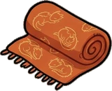 Cushions and blankets, a sticker from the The Dragon's Hoard world