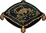 Cushions and blankets, a sticker from the The Dragon's Hoard world