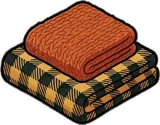 Cushions and blankets, a sticker from the The Dragon's Hoard world