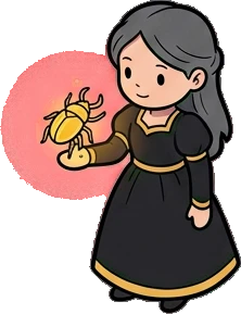 People standing, a sticker from the The Dragon's Hoard world