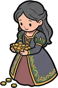 People standing, a sticker from the The Dragon's Hoard world