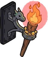 Wall lights, a sticker from the The Dragon's Hoard world