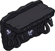Wall shelves, a sticker from the The Dragon's Hoard world