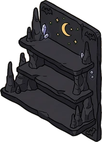 Wall shelves, a sticker from the The Dragon's Hoard world