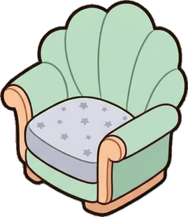 Armchairs, a sticker from the Dreamy Pastel Bedroom world