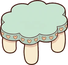 Coffee tables, a sticker from the Dreamy Pastel Bedroom world