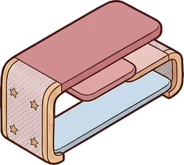 Coffee tables, a sticker from the Dreamy Pastel Bedroom world