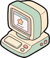 Gadgets and devices, a sticker from the Dreamy Pastel Bedroom world