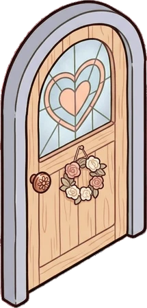 Doors, a sticker from the Dreamy Pastel Bedroom world