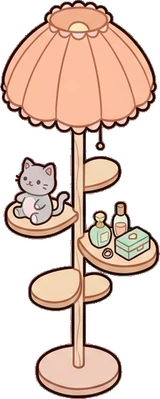 Floor lamps, a sticker from the Dreamy Pastel Bedroom world