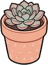 Small plants, a sticker from the Dreamy Pastel Bedroom world