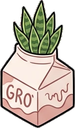 Small plants, a sticker from the Dreamy Pastel Bedroom world