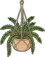 Hanging plants, a sticker from the Dreamy Pastel Bedroom world