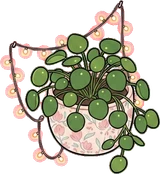 Hanging plants, a sticker from the Dreamy Pastel Bedroom world
