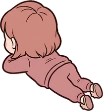 People lying down, a sticker from the Dreamy Pastel Bedroom world