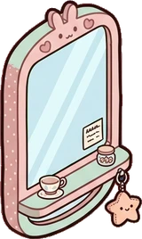 Mirrors, a sticker from the Dreamy Pastel Bedroom world