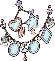 Mirrors, a sticker from the Dreamy Pastel Bedroom world