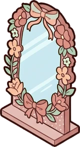 Mirrors, a sticker from the Dreamy Pastel Bedroom world