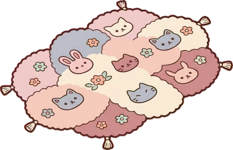 Rugs, a sticker from the Dreamy Pastel Bedroom world