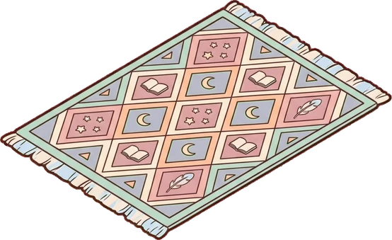 Rugs, a sticker from the Dreamy Pastel Bedroom world