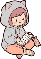 People sitting, a sticker from the Dreamy Pastel Bedroom world