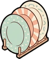 Shelf things, a sticker from the Dreamy Pastel Bedroom world