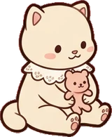 Cats and small animals, a sticker from the Dreamy Pastel Bedroom world
