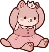 Cats and small animals, a sticker from the Dreamy Pastel Bedroom world