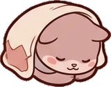 Cats and small animals, a sticker from the Dreamy Pastel Bedroom world