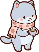 Cats and small animals, a sticker from the Dreamy Pastel Bedroom world