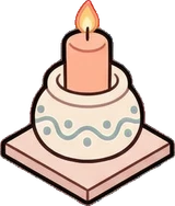 Candles and small lights, a sticker from the Dreamy Pastel Bedroom world