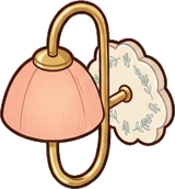 Wall lights, a sticker from the Dreamy Pastel Bedroom world