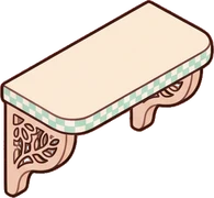 Wall shelves, a sticker from the Dreamy Pastel Bedroom world