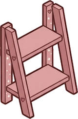 Wall shelves, a sticker from the Dreamy Pastel Bedroom world