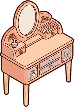 Desks and workbenches, a sticker from the Dreamy Pastel Bedroom world