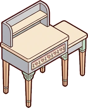 Desks and workbenches, a sticker from the Dreamy Pastel Bedroom world
