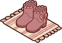 Bags, hats and shoes, a sticker from the Dreamy Pastel Bedroom world