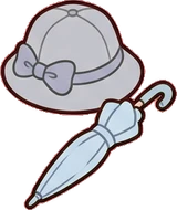 Bags, hats and shoes, a sticker from the Dreamy Pastel Bedroom world