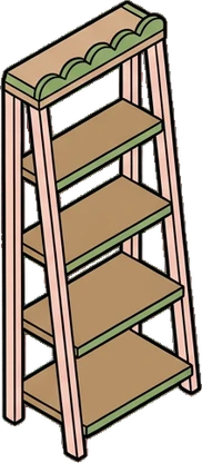 Bookcases, a sticker from the The Flower Shop world