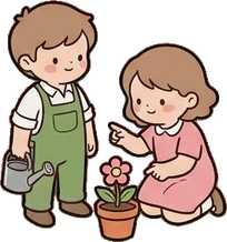 People together, a sticker from the The Flower Shop world