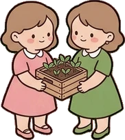People together, a sticker from the The Flower Shop world