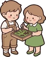 People together, a sticker from the The Flower Shop world